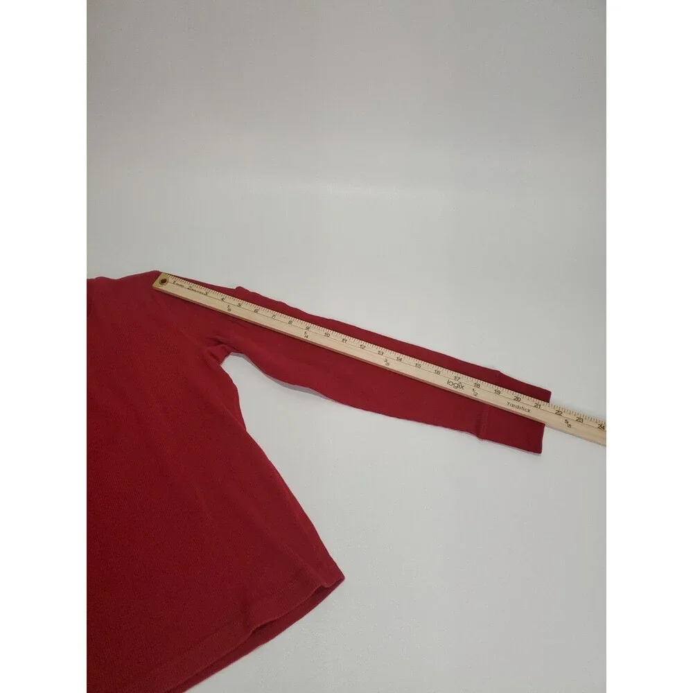 Lauren Ralph Lauren Women's‎ Long Sleeve 100% Cotton Sweater, Small, Red
